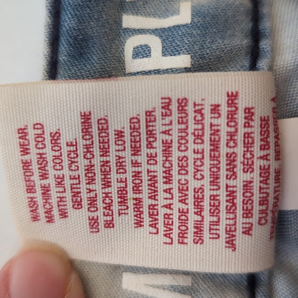 NWT Mossimo Tie Dye Fit 6 Coupe 6 Super Stretch Denim Legging Junior 9 Blue Boho - Picture 11 of 16